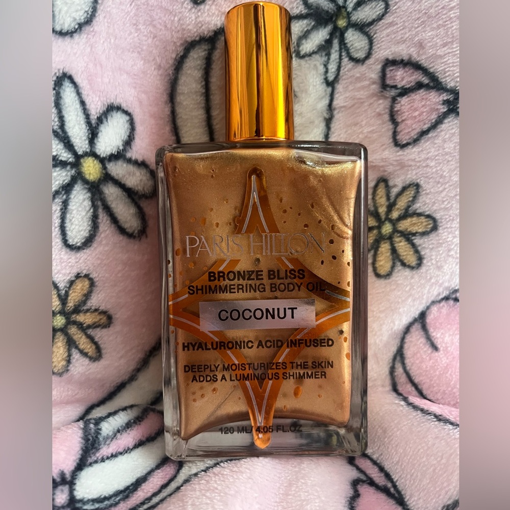 Paris Hilton Bronze Bliss Shimmering Body Oil - Gold Coconut